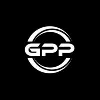 gpp logotyp design, inspiration för en unik identitet. modern elegans och kreativ design. vattenmärke din Framgång med de slående detta logotyp. vektor