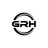 grh logotyp design, inspiration för en unik identitet. modern elegans och kreativ design. vattenmärke din Framgång med de slående detta logotyp. vektor