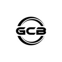 gcb logotyp design, inspiration för en unik identitet. modern elegans och kreativ design. vattenmärke din Framgång med de slående detta logotyp. vektor