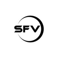 sfv Logo Design, Inspiration zum ein einzigartig Identität. modern Eleganz und kreativ Design. Wasserzeichen Ihre Erfolg mit das auffällig diese Logo. vektor