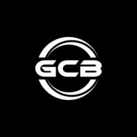 gcb logotyp design, inspiration för en unik identitet. modern elegans och kreativ design. vattenmärke din Framgång med de slående detta logotyp. vektor