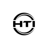 hti logotyp design, inspiration för en unik identitet. modern elegans och kreativ design. vattenmärke din Framgång med de slående detta logotyp. vektor