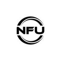 nfu logotyp design, inspiration för en unik identitet. modern elegans och kreativ design. vattenmärke din Framgång med de slående detta logotyp. vektor