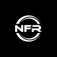 nfr Logo Design, Inspiration zum ein einzigartig Identität. modern Eleganz und kreativ Design. Wasserzeichen Ihre Erfolg mit das auffällig diese Logo. vektor