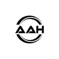 aah Logo Design, Inspiration zum ein einzigartig Identität. modern Eleganz und kreativ Design. Wasserzeichen Ihre Erfolg mit das auffällig diese Logo. vektor