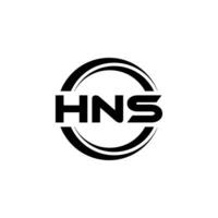 hns Logo Design, Inspiration zum ein einzigartig Identität. modern Eleganz und kreativ Design. Wasserzeichen Ihre Erfolg mit das auffällig diese Logo. vektor