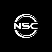 nsc logotyp design, inspiration för en unik identitet. modern elegans och kreativ design. vattenmärke din Framgång med de slående detta logotyp. vektor