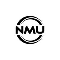 nmu logotyp design, inspiration för en unik identitet. modern elegans och kreativ design. vattenmärke din Framgång med de slående detta logotyp. vektor