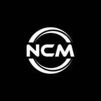 ncm logotyp design, inspiration för en unik identitet. modern elegans och kreativ design. vattenmärke din Framgång med de slående detta logotyp. vektor