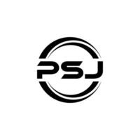 psj Logo Design, Inspiration zum ein einzigartig Identität. modern Eleganz und kreativ Design. Wasserzeichen Ihre Erfolg mit das auffällig diese Logo. vektor