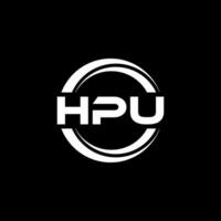 hpu logotyp design, inspiration för en unik identitet. modern elegans och kreativ design. vattenmärke din Framgång med de slående detta logotyp. vektor
