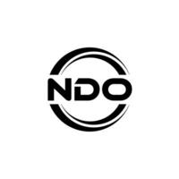 ndo Logo Design, Inspiration zum ein einzigartig Identität. modern Eleganz und kreativ Design. Wasserzeichen Ihre Erfolg mit das auffällig diese Logo. vektor