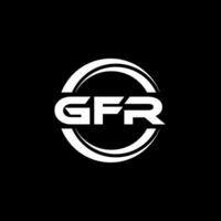 gfr logotyp design, inspiration för en unik identitet. modern elegans och kreativ design. vattenmärke din Framgång med de slående detta logotyp. vektor