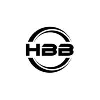 hbb logotyp design, inspiration för en unik identitet. modern elegans och kreativ design. vattenmärke din Framgång med de slående detta logotyp. vektor