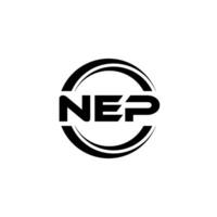 nep Logo Design, Inspiration zum ein einzigartig Identität. modern Eleganz und kreativ Design. Wasserzeichen Ihre Erfolg mit das auffällig diese Logo. vektor