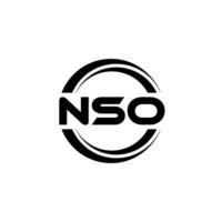 nso logotyp design, inspiration för en unik identitet. modern elegans och kreativ design. vattenmärke din Framgång med de slående detta logotyp. vektor
