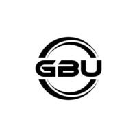 gbu logotyp design, inspiration för en unik identitet. modern elegans och kreativ design. vattenmärke din Framgång med de slående detta logotyp. vektor