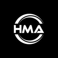 hma logotyp design, inspiration för en unik identitet. modern elegans och kreativ design. vattenmärke din Framgång med de slående detta logotyp. vektor