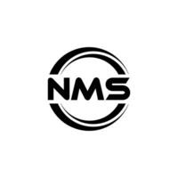 nms logotyp design, inspiration för en unik identitet. modern elegans och kreativ design. vattenmärke din Framgång med de slående detta logotyp. vektor