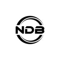 ndb logotyp design, inspiration för en unik identitet. modern elegans och kreativ design. vattenmärke din Framgång med de slående detta logotyp. vektor