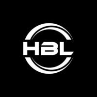 hbl logotyp design, inspiration för en unik identitet. modern elegans och kreativ design. vattenmärke din Framgång med de slående detta logotyp. vektor