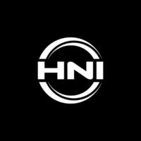 hni Logo Design, Inspiration zum ein einzigartig Identität. modern Eleganz und kreativ Design. Wasserzeichen Ihre Erfolg mit das auffällig diese Logo. vektor