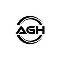 agh logotyp design, inspiration för en unik identitet. modern elegans och kreativ design. vattenmärke din Framgång med de slående detta logotyp. vektor