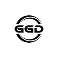 ggd logotyp design, inspiration för en unik identitet. modern elegans och kreativ design. vattenmärke din Framgång med de slående detta logotyp. vektor