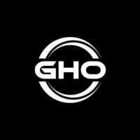 gho Logo Design, Inspiration zum ein einzigartig Identität. modern Eleganz und kreativ Design. Wasserzeichen Ihre Erfolg mit das auffällig diese Logo. vektor