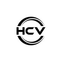 hcv logotyp design, inspiration för en unik identitet. modern elegans och kreativ design. vattenmärke din Framgång med de slående detta logotyp. vektor