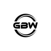 gbw logotyp design, inspiration för en unik identitet. modern elegans och kreativ design. vattenmärke din Framgång med de slående detta logotyp. vektor