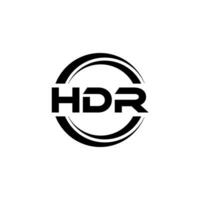 hdr logotyp design, inspiration för en unik identitet. modern elegans och kreativ design. vattenmärke din Framgång med de slående detta logotyp. vektor