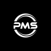 pms Logo Design, Inspiration zum ein einzigartig Identität. modern Eleganz und kreativ Design. Wasserzeichen Ihre Erfolg mit das auffällig diese Logo. vektor