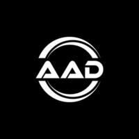 aad Logo Design, Inspiration zum ein einzigartig Identität. modern Eleganz und kreativ Design. Wasserzeichen Ihre Erfolg mit das auffällig diese Logo. vektor