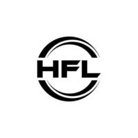 hfl logotyp design, inspiration för en unik identitet. modern elegans och kreativ design. vattenmärke din Framgång med de slående detta logotyp. vektor