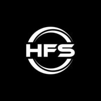 hfs logotyp design, inspiration för en unik identitet. modern elegans och kreativ design. vattenmärke din Framgång med de slående detta logotyp. vektor