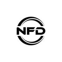 nfd Logo Design, Inspiration zum ein einzigartig Identität. modern Eleganz und kreativ Design. Wasserzeichen Ihre Erfolg mit das auffällig diese Logo. vektor