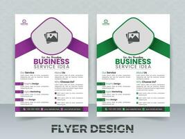 professionelle Business-Flyer-Design-Vorlage vektor