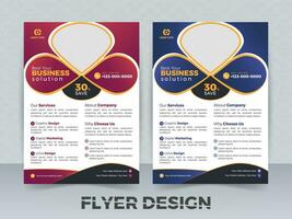 professionelle Business-Flyer-Design-Vorlage vektor