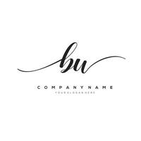 Initiale Brief bw Logo, Blume Handschrift Logo Design, Vektor Logo zum Frauen Schönheit, Salon, Massage, kosmetisch oder Spa Marke Kunst.