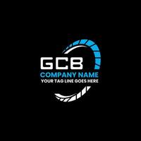 gcb brev logotyp kreativ design med vektor grafisk, gcb enkel och modern logotyp. gcb lyxig alfabet design