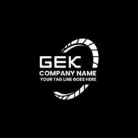 gek Brief Logo kreativ Design mit Vektor Grafik, gek einfach und modern Logo. gek luxuriös Alphabet Design