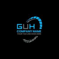guh Brief Logo kreativ Design mit Vektor Grafik, guh einfach und modern Logo. guh luxuriös Alphabet Design