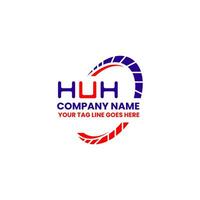 huh Brief Logo kreativ Design mit Vektor Grafik, huh einfach und modern Logo. huh luxuriös Alphabet Design