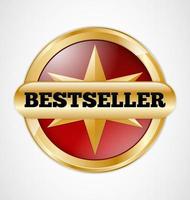 Bestseller badge, graphic illustratin vector