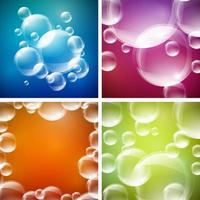 Four Bubbles Designs, graphic illustratin vector