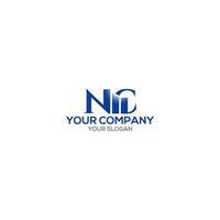 nc Buchhaltung Logo Design Vektor