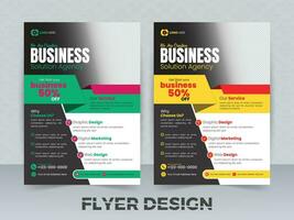 professionelle Business-Flyer-Design-Vorlage vektor