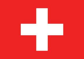 schweiz flagga . flagga av schweiz vektor illustration isolerat på vit backgound