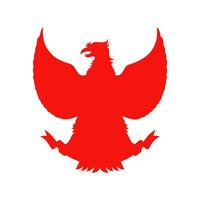 garuda pancasila symbol av indonesien Land. indonesien maskot vektor illustration